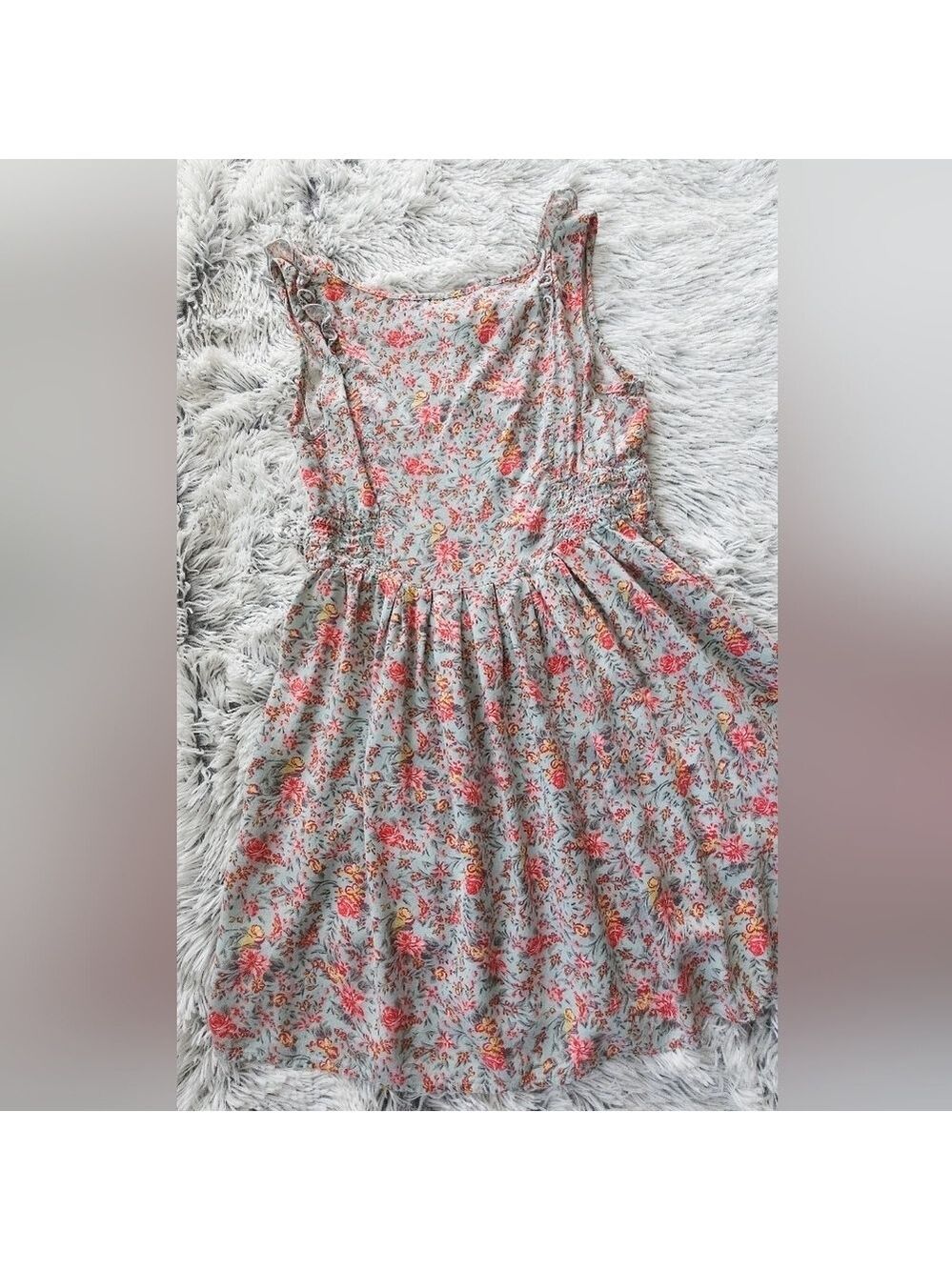 As U Wish Floral Casual Dress in Pink and Light Green - Picture 3 of 6